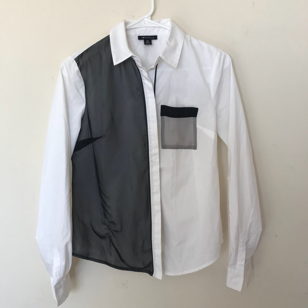 Abstract Color Block Top